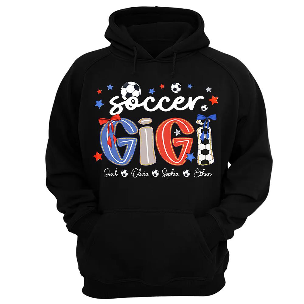 Personalized Soccer Mama Shirt, Custom Soccer Sports Grandma Nickname Shirt