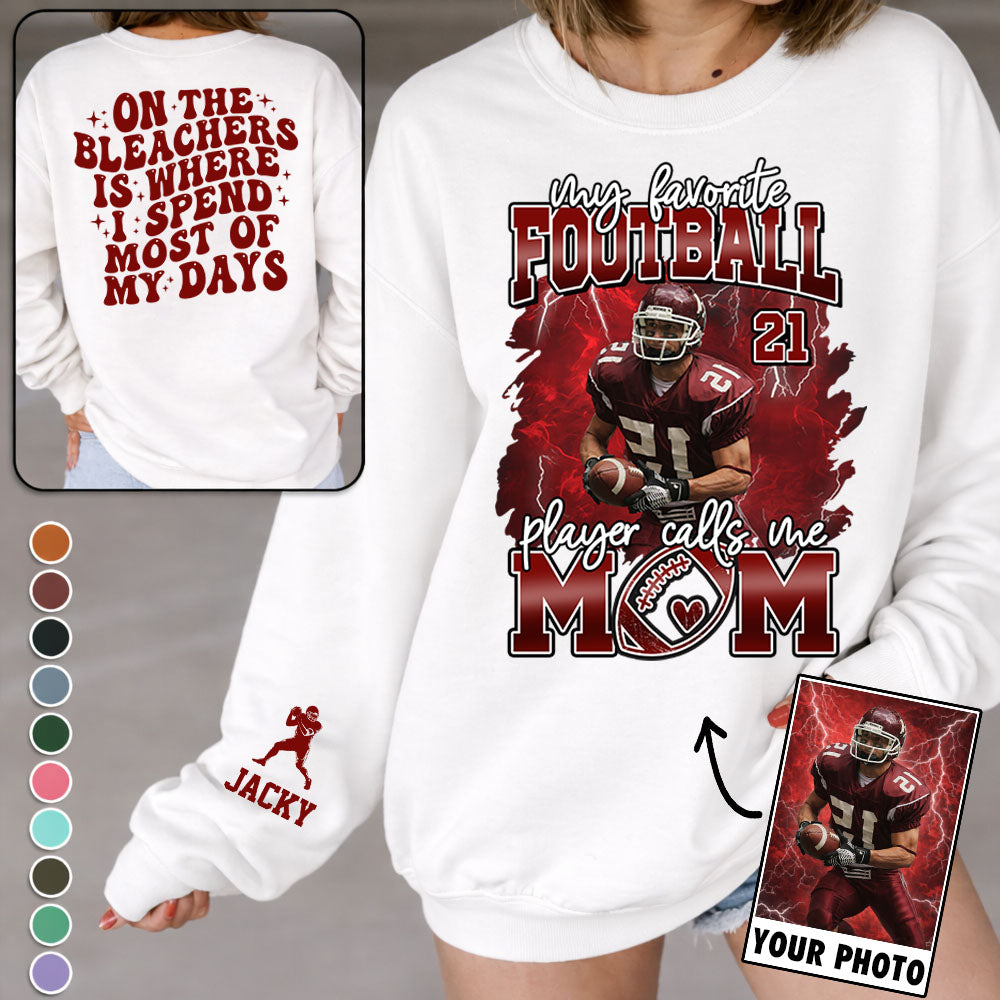 My Favorite Football Player Calls Me Mom - Personalized All Over Print Shirt For Football Family T1807