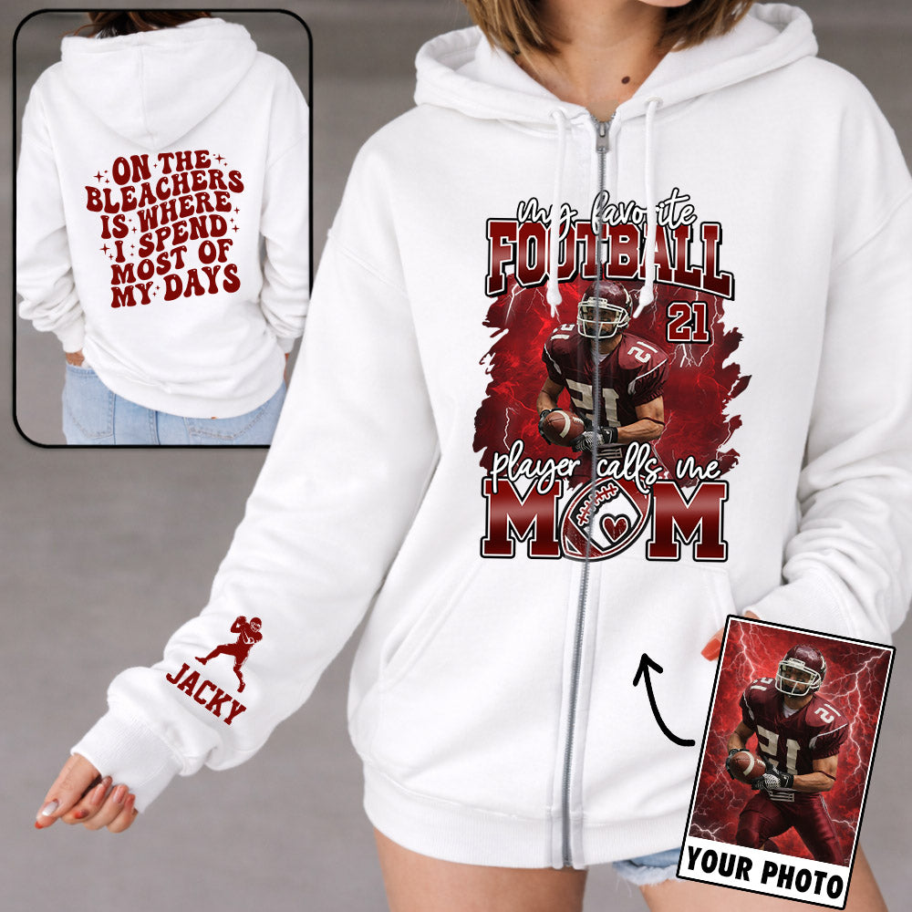 My Favorite Football Player Calls Me Mom - Personalized All Over Print Shirt For Football Family T1807