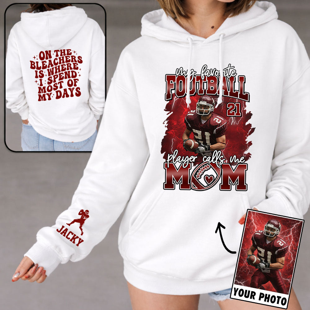 My Favorite Football Player Calls Me Mom - Personalized All Over Print Shirt For Football Family T1807