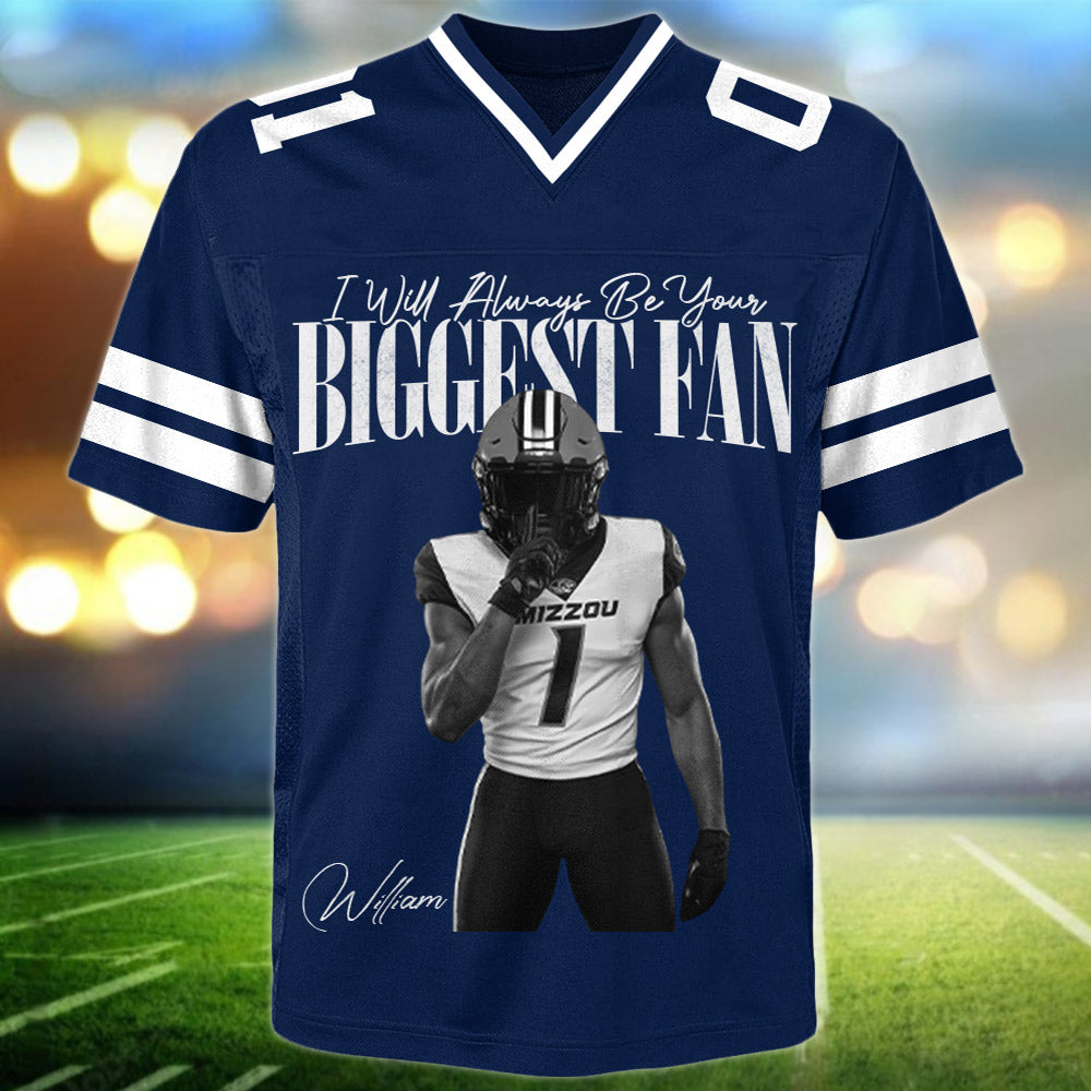 I'll Always Be Your Biggest Fan -  Retro Bootleg Jersey For Football Players NA04 Li29