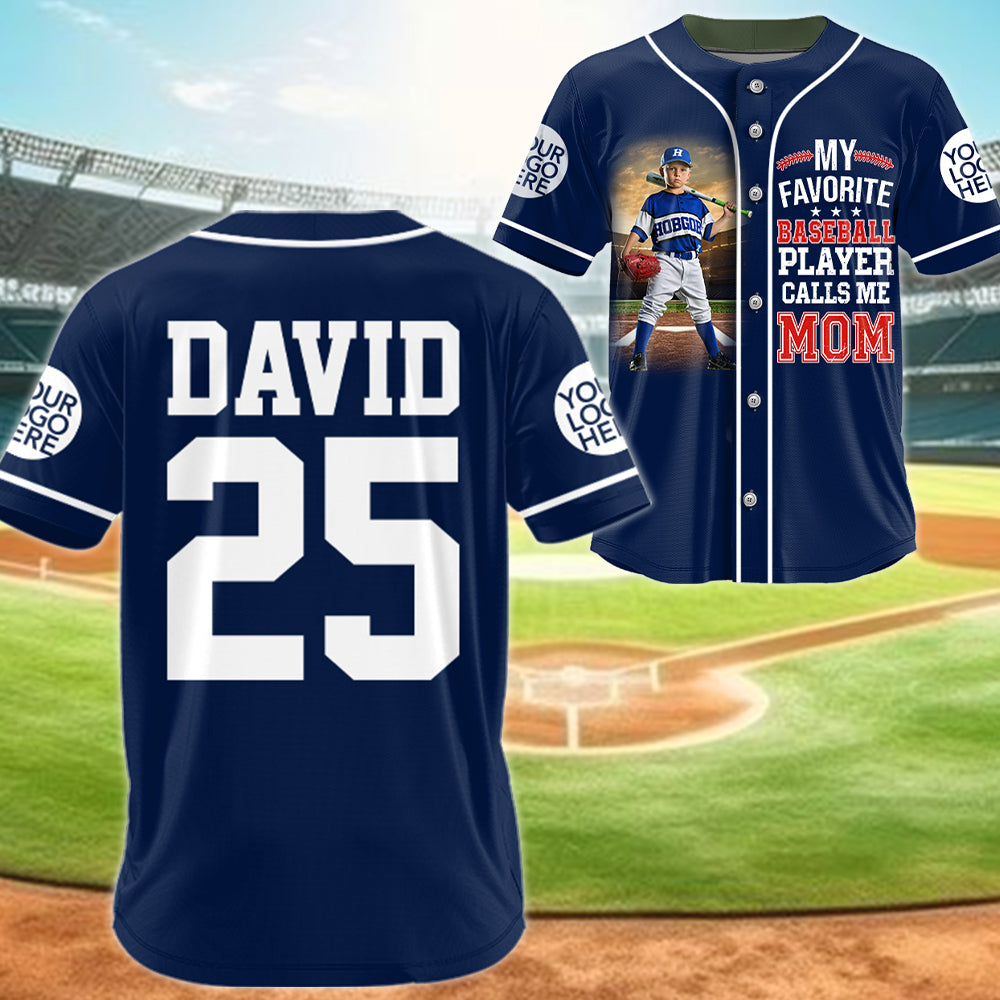 My Favorite Baseball Player Calls Me Mom Personalized Baseball Shirt Gift Baseball Mom Baseball Dad GameDay  Na02 Hv01