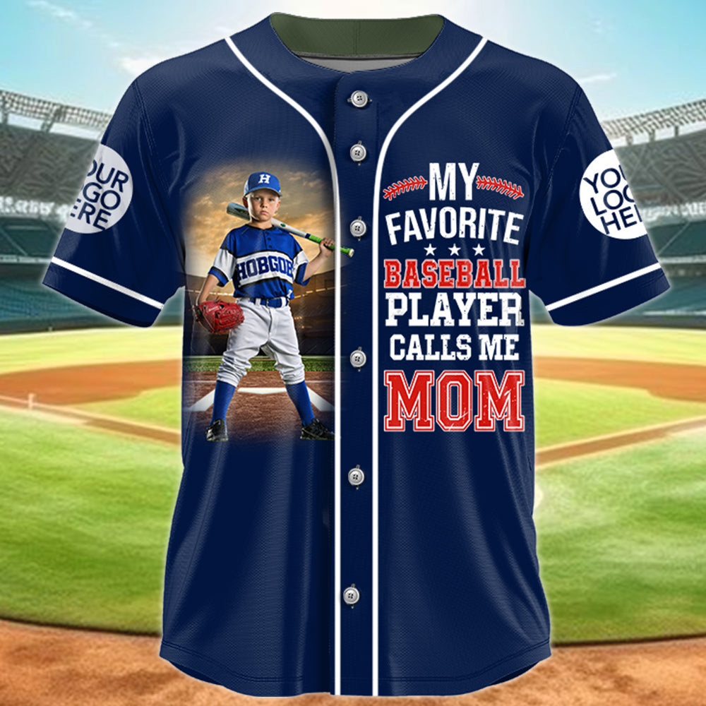 My Favorite Baseball Player Calls Me Mom Personalized Baseball Shirt Gift Baseball Mom Baseball Dad GameDay  Na02 Hv01