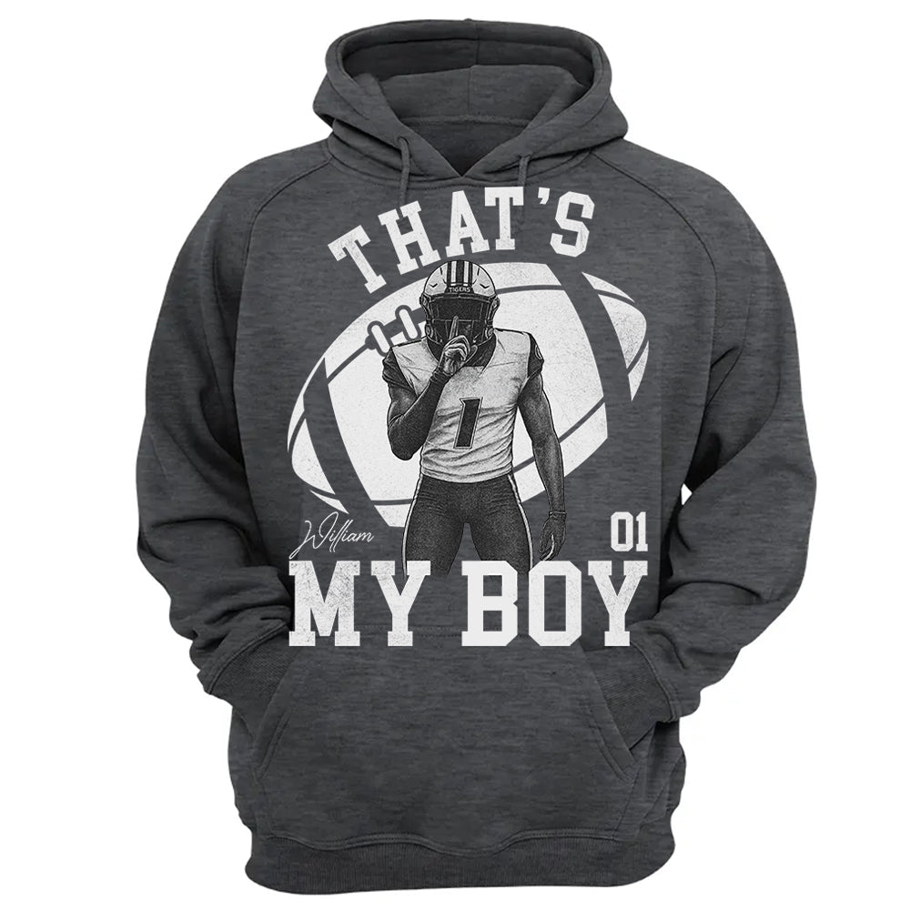 That’s My Boy - Washed Tee Retro Bootleg Shirt - Custom Photo Football Players - Gift For Sport Family T1807 T24