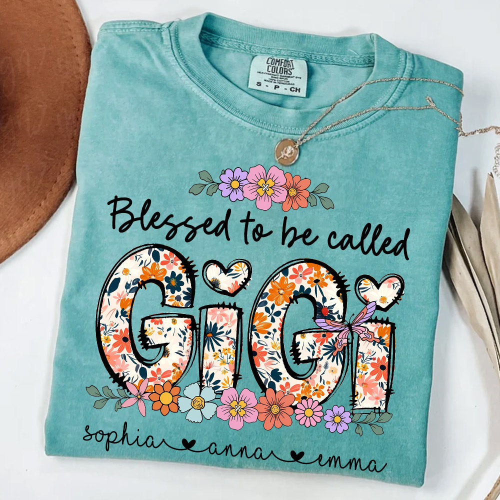 Personalized Blessed To Be Called NaNa, Custom Nickname And Grandkids T1807 Do99