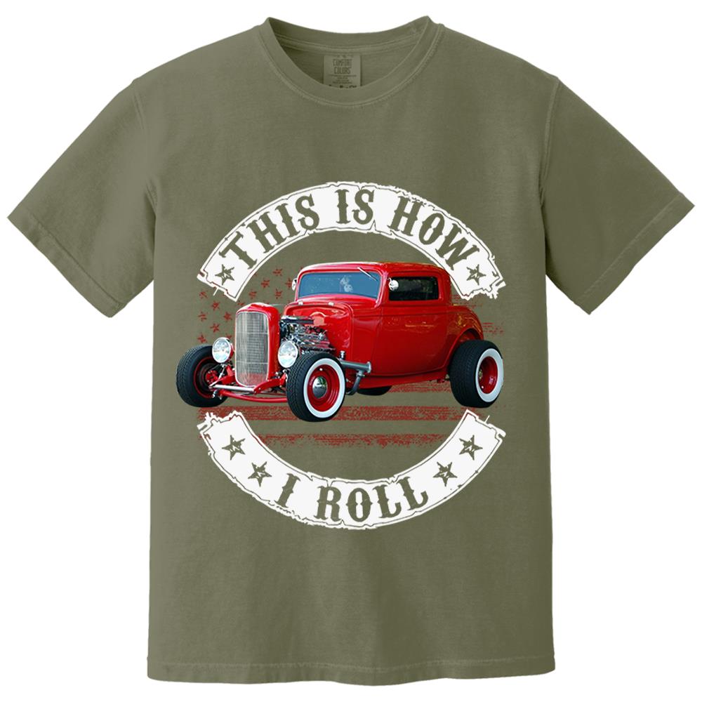 This Is How I Roll - Custom Photo Hot rod Car Shirt - Personalized Upload Vehicle Photo Nh00