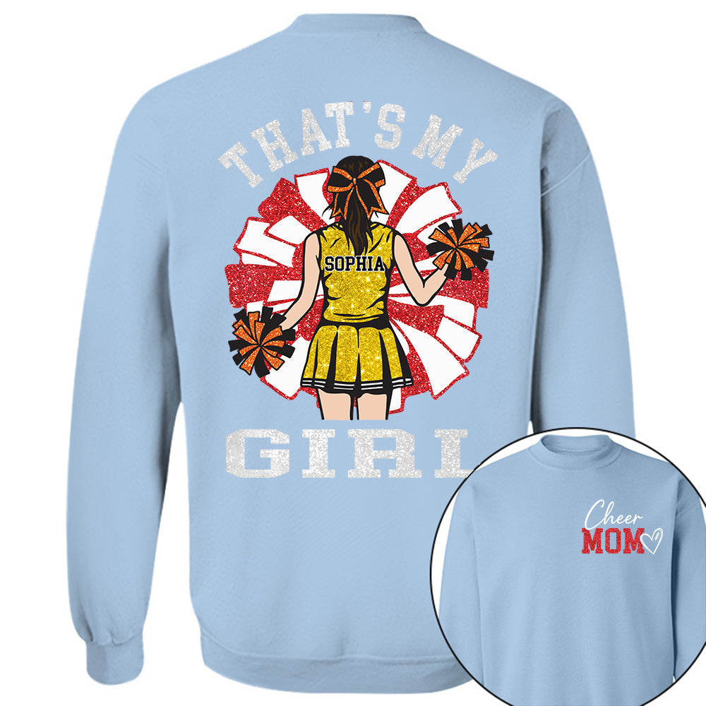 Personalized Cheer Mom Mom Shirt That's My Girl Shirt Gift For Cheerleader Family T1807