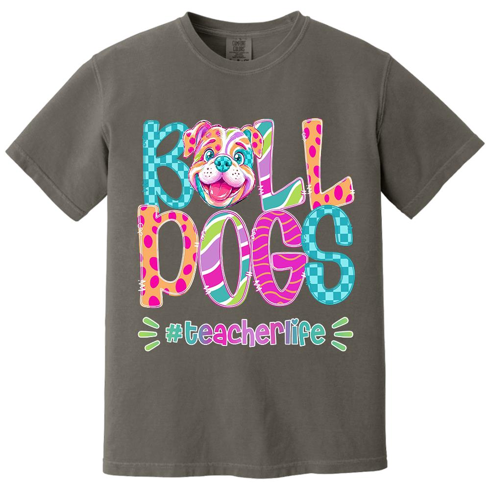 Personalized Mascot Spirit Shirt, Personalized School Spirit Tee, Colorful Team Name T-Shirt Hv01