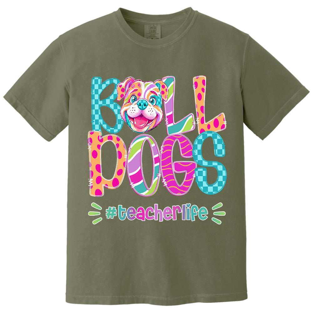 Personalized Mascot Spirit Shirt, Personalized School Spirit Tee, Colorful Team Name T-Shirt Hv01