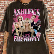 Custom Birthday Photo Collage Shirt, Custom Girlfriend-Boyfriend Tee, Bootleg Shirt, Matching Birthday Retro Shirt, Custom Phot and Name Tee