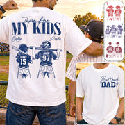 Ballpark Dad Those Are My Kids Personalized Baseball Softball Dad Shirt Custom Sports Family Gift T1807 Hv01