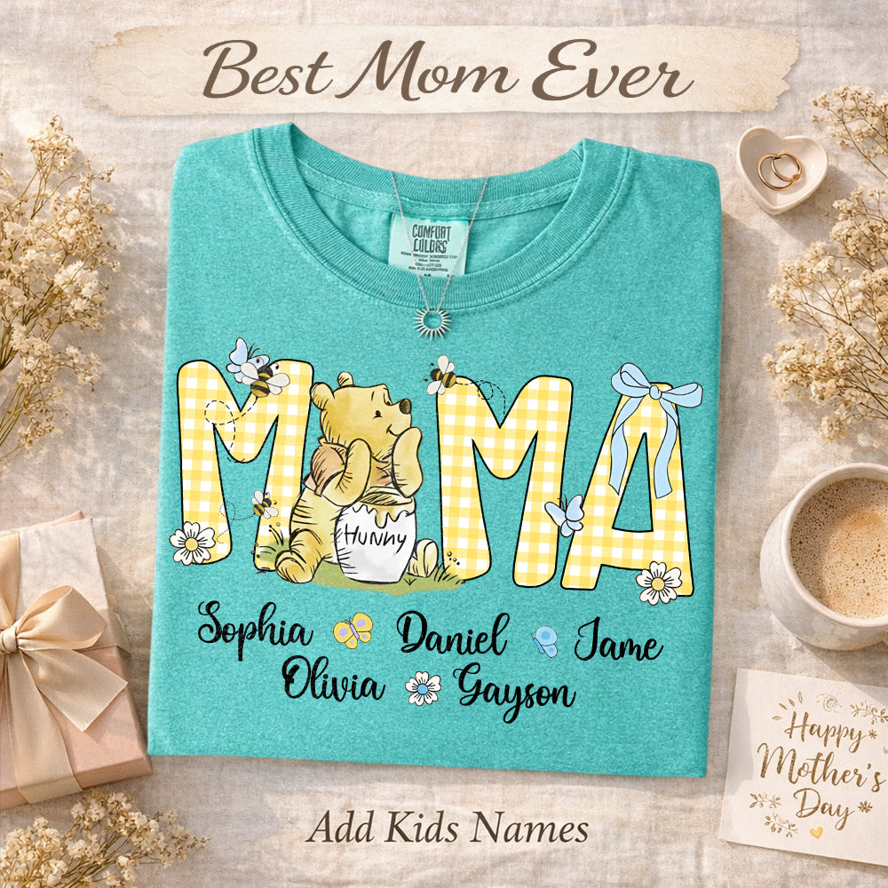 Personalized Mama Bear, Grandma Bear, Promoted to Nana T-shirt Hv01
