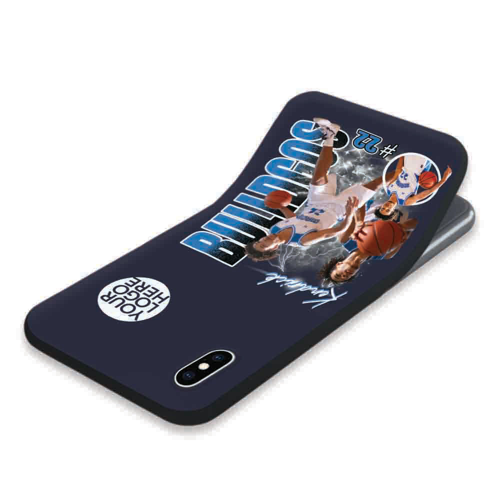 Custom Photo Basketball Player Phone Case - Personalized Team Name School Name Bootleg Phone Case A2110 Pt99