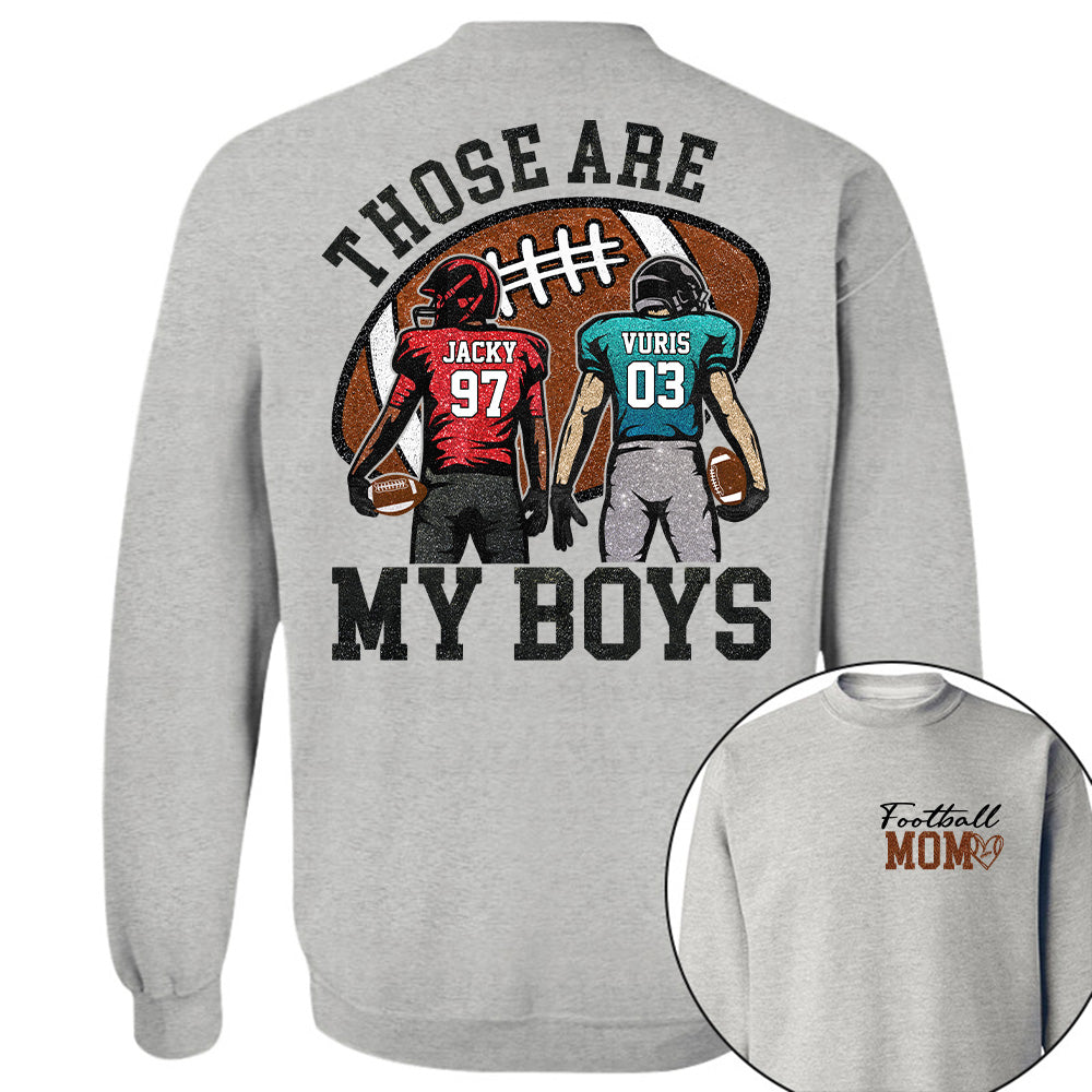 Personalized Football Mom Football Grandma Shirt Those Are My Kids Shirt Gift For Sport Family T1807 T24