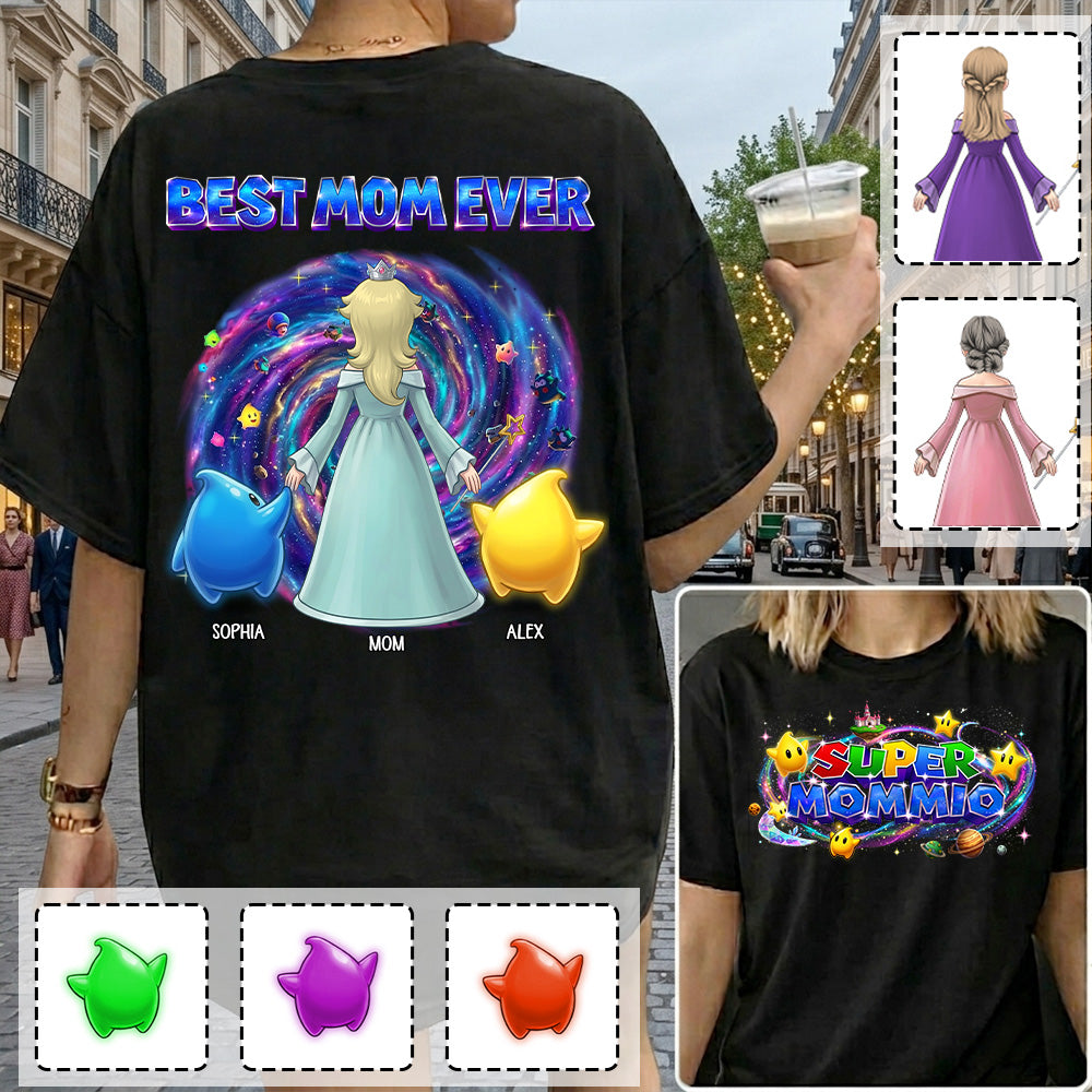 Super Mommio Galaxy Personalized Shirt, Gift For Mommy Mama L0411 T24
