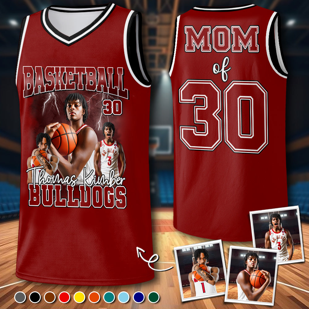 Personalized Basketball Jersey - Custom Your Photo - Gift For Basketball Player A2110
