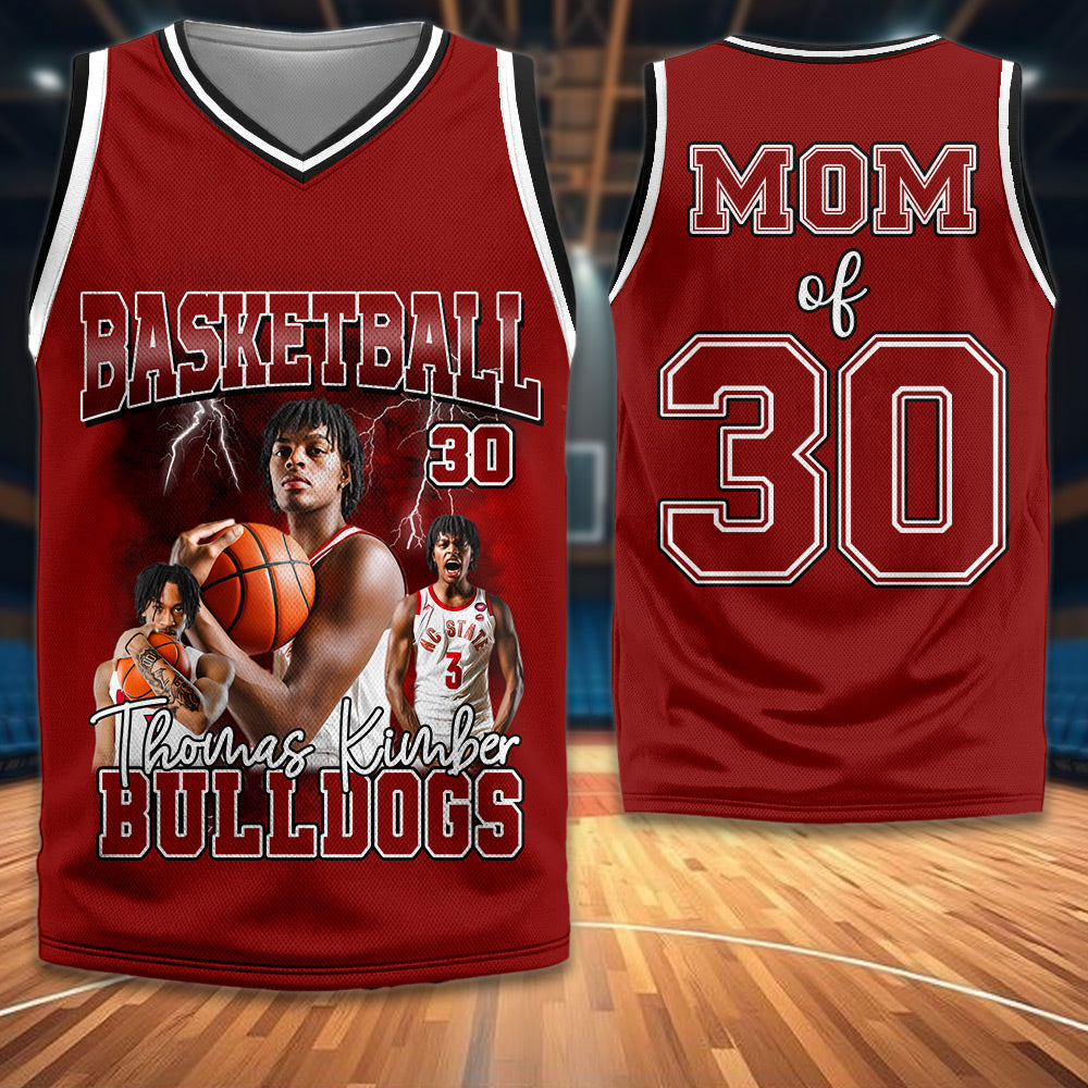 Personalized Basketball Jersey - Custom Your Photo - Gift For Basketball Player A2110