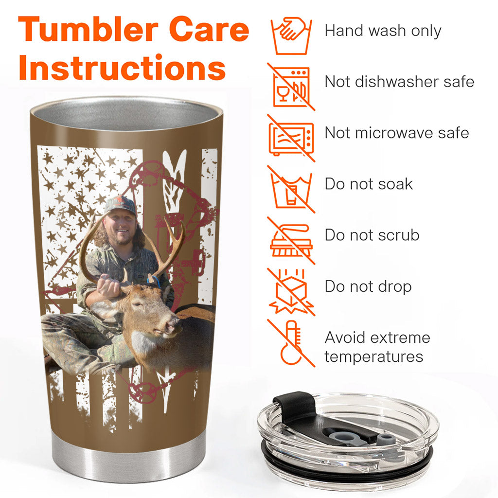 Personalized Hunting Tumbler Gifts for  Hunter, Christmas Gifts for Husband, Dad, Father's Day Pt99