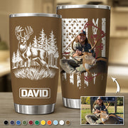Personalized Hunting Tumbler Gifts for  Hunter, Christmas Gifts for Husband, Dad, Father's Day Pt99