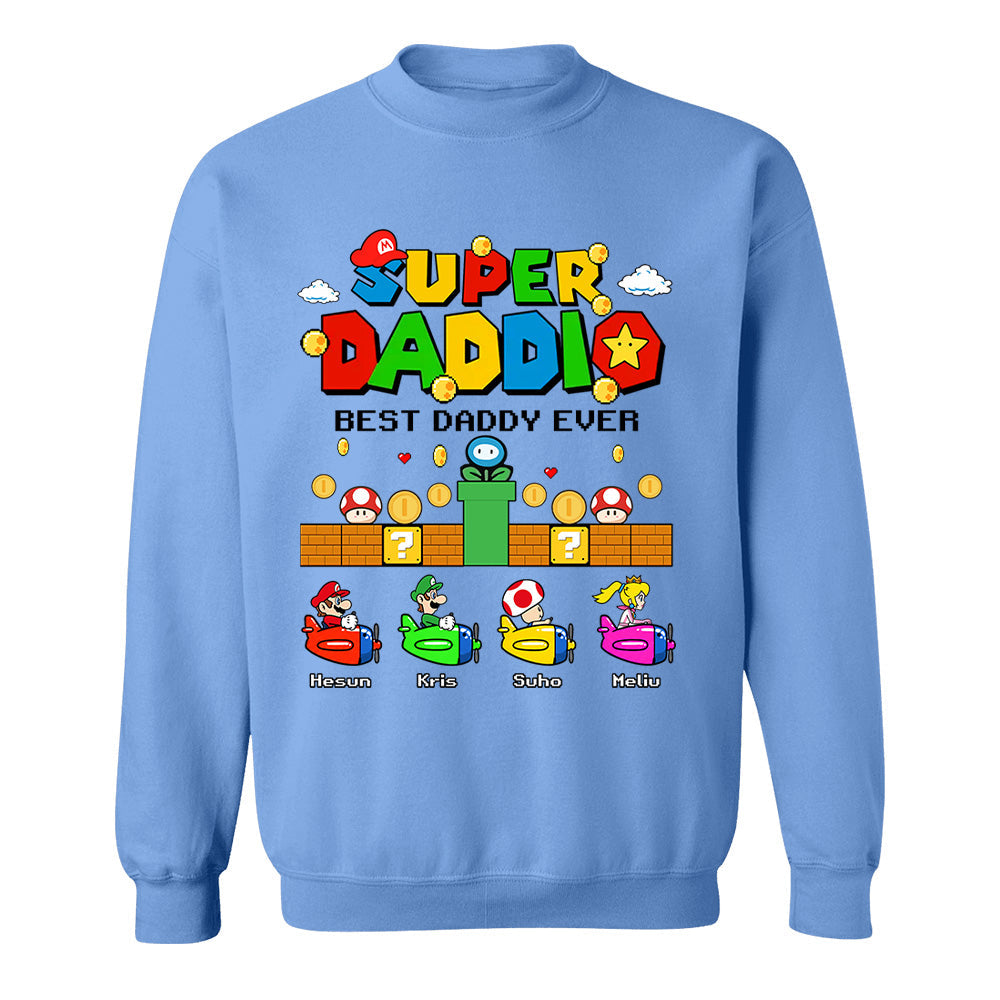 Custom Super Daddio, It's A Me Daddy, Father's Day Gift L0411 T24