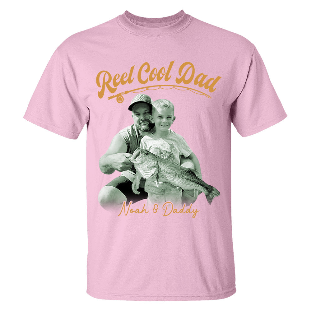 Reel Cool Dad - Personalized Vintage Shirt For Fishing Family - Gifts For Dad NA04 VH01