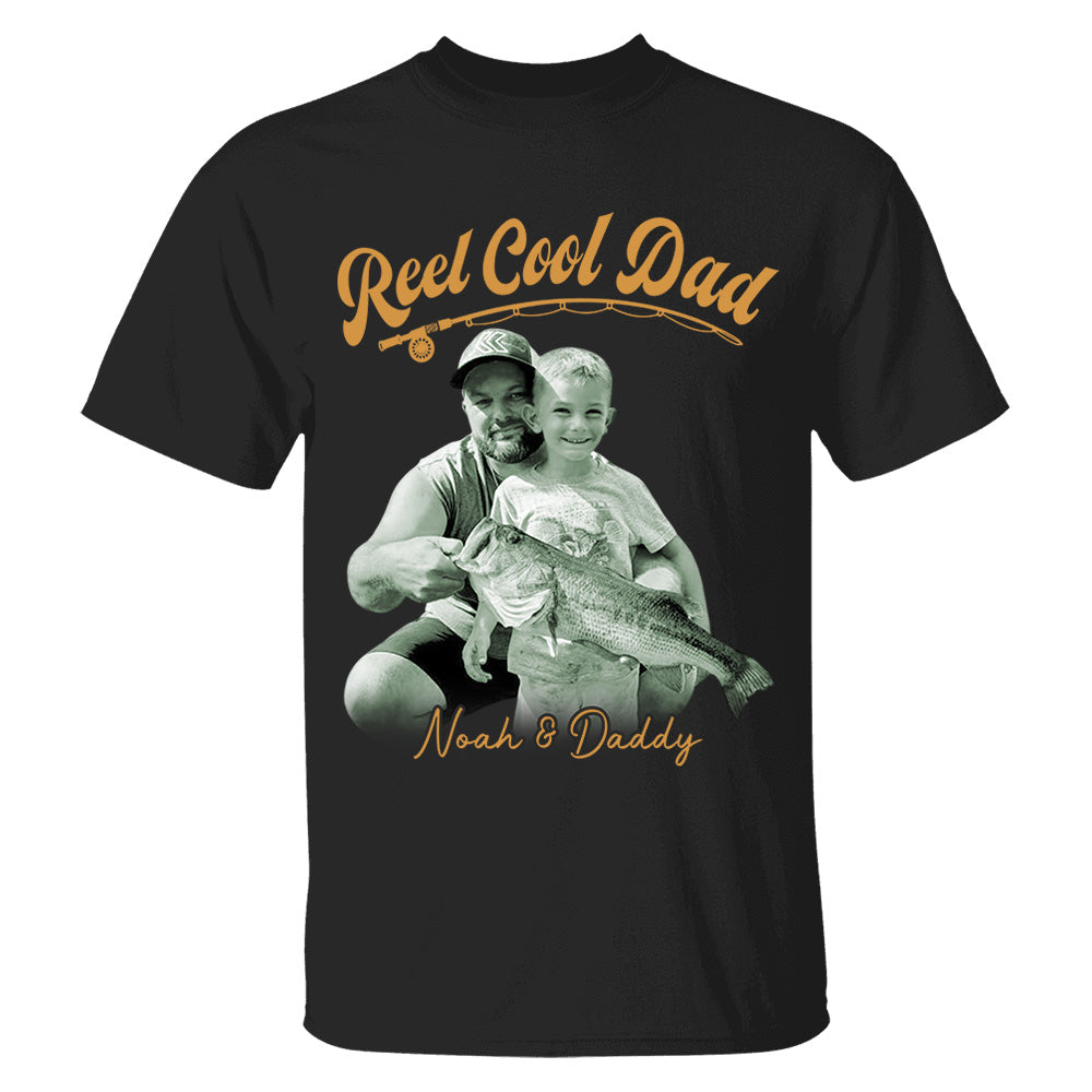 Reel Cool Dad - Personalized Vintage Shirt For Fishing Family - Gifts For Dad NA04 VH01