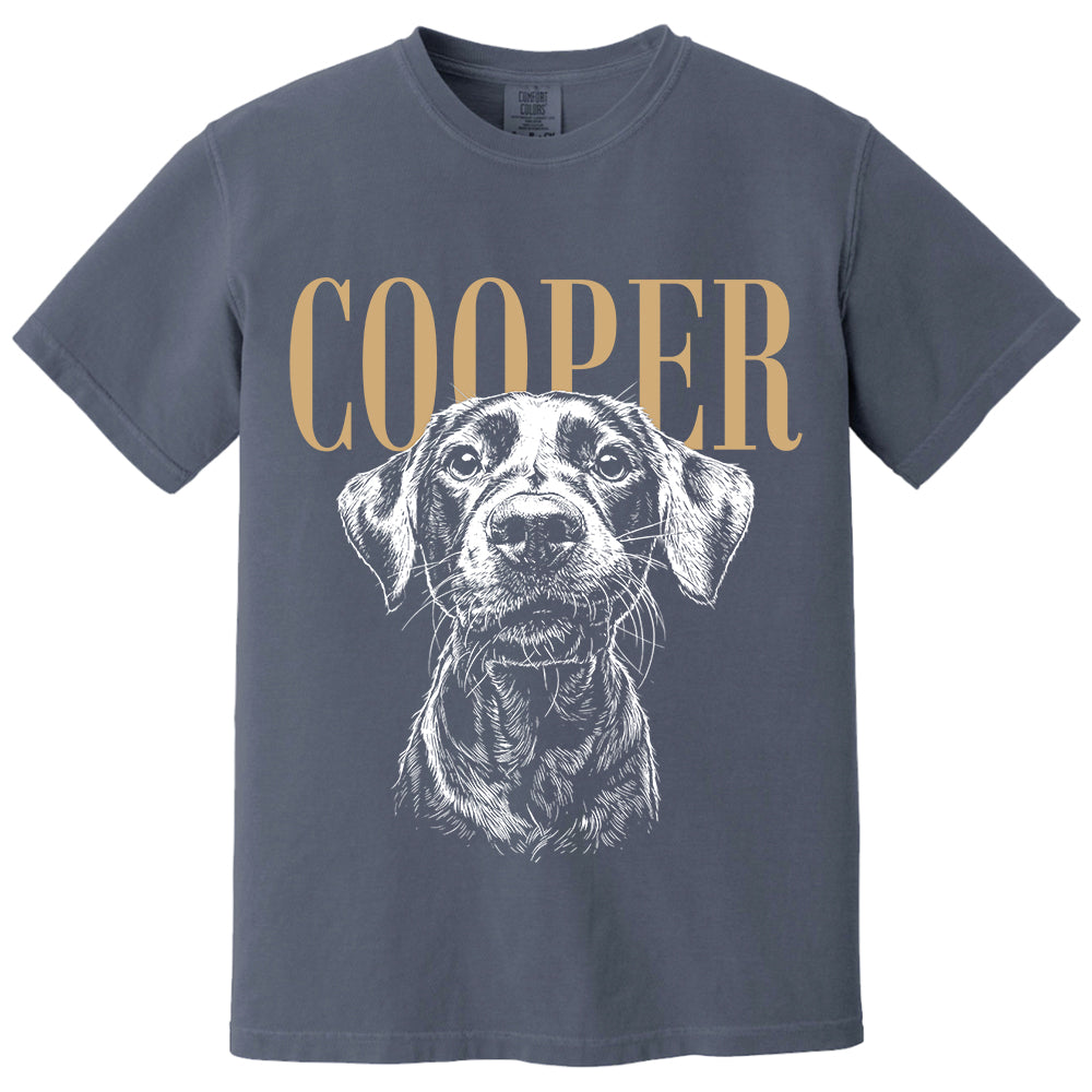 Custom Pet Photo And Name Shirt,Personalized Comfort Colors Pet Shirt,Customized Picture Dog Shirt,Dog Lover Gift,Cat Mom Gift,Pet Loss Gift VH01