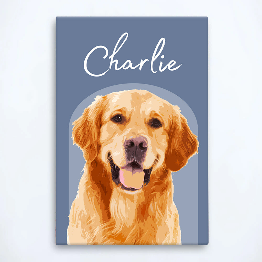 Custom Pet Poster Wall From Photo, Family Best Gift, Personalized Dog And Cat Picture Poster NA04 Tu20