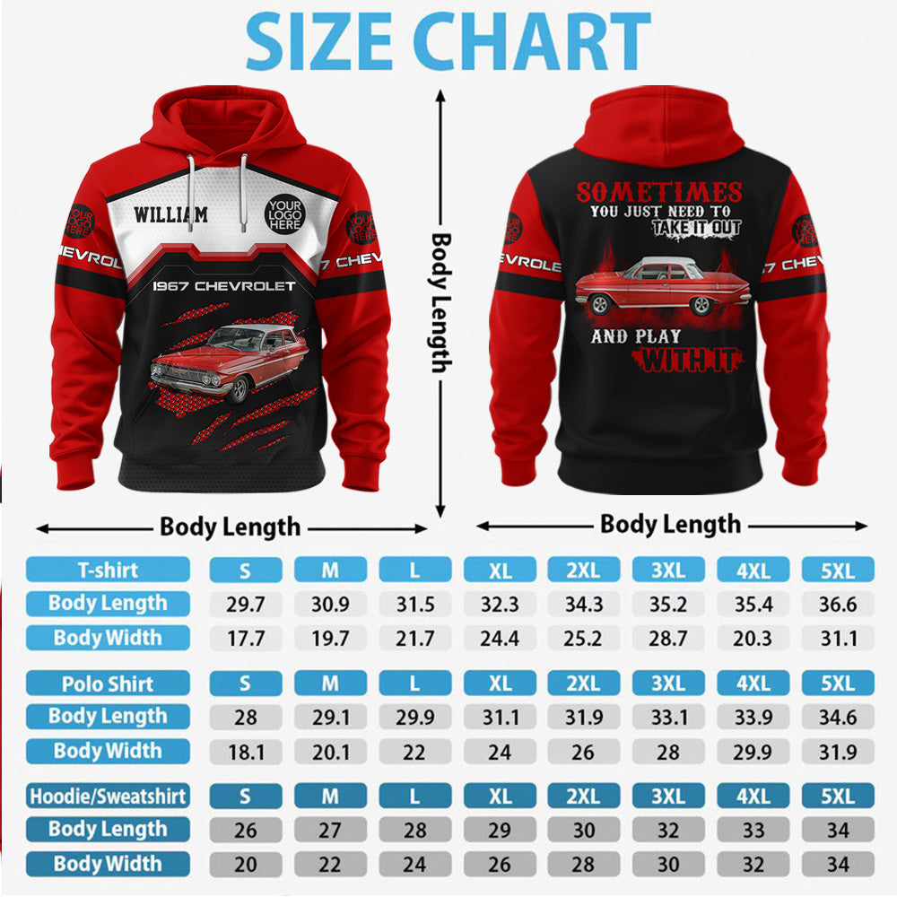 Take It Out & Play - Personalized Classic Car Photo Hoodie - Gift For Car Lovers K1702 MT2