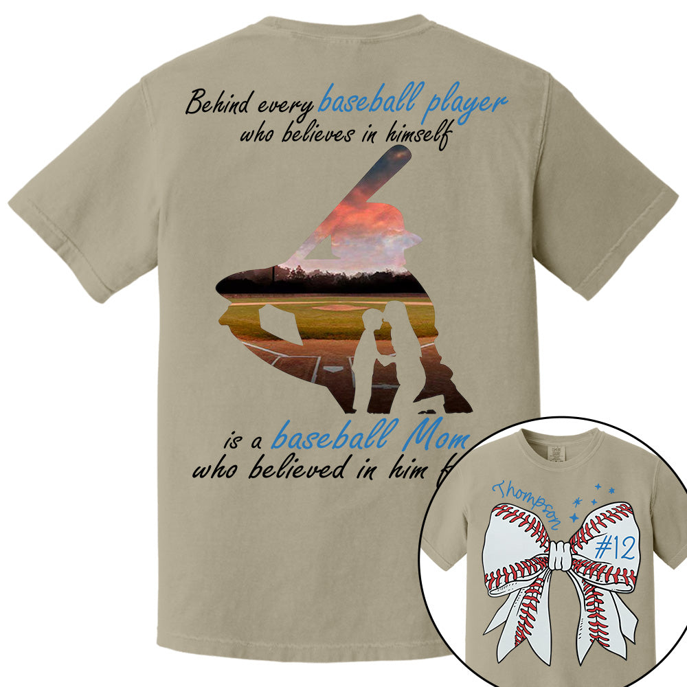 Behind Every Baseball Player Shirt - Personalized Shirt For Baseball Family A2110