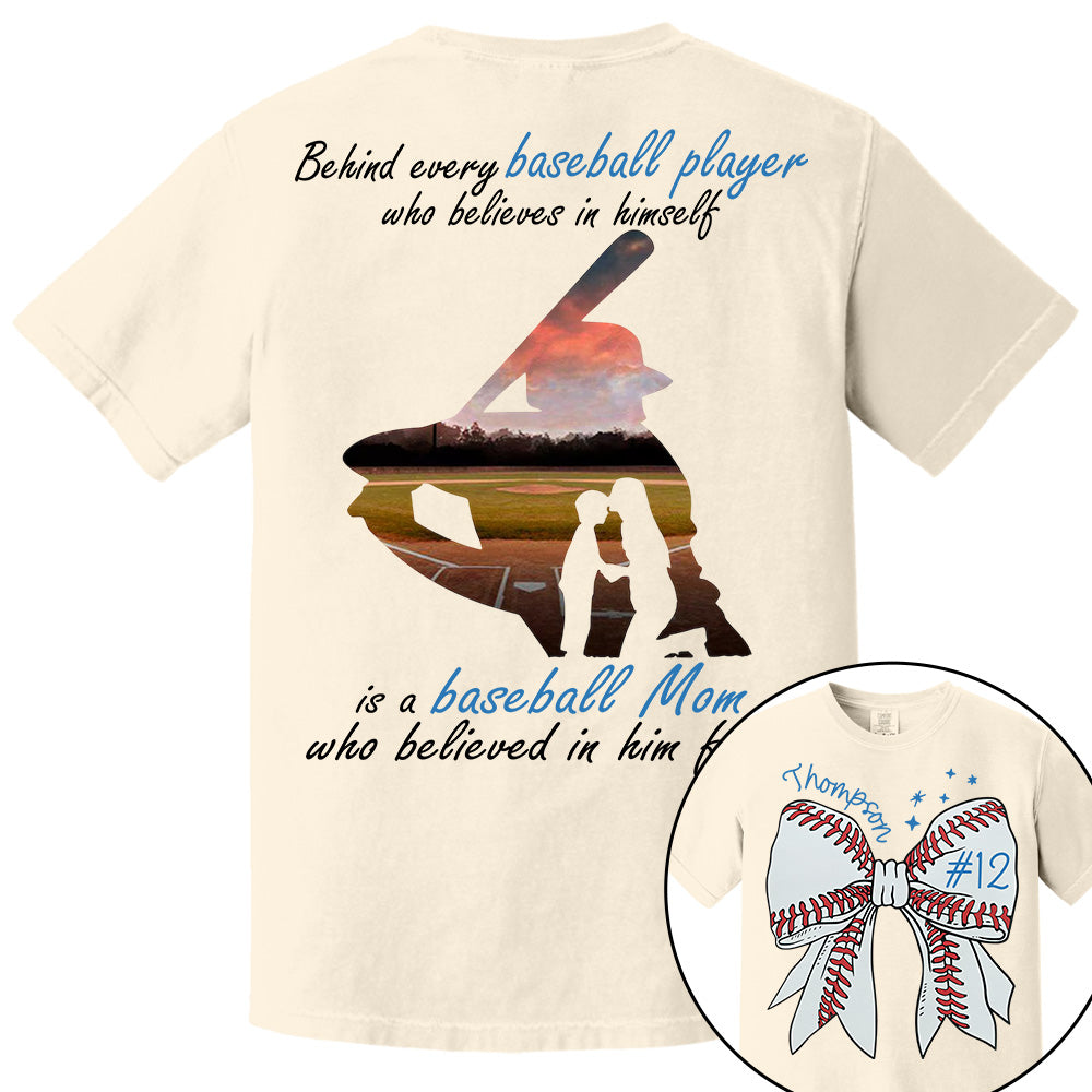 Behind Every Baseball Player Shirt - Personalized Shirt For Baseball Family A2110