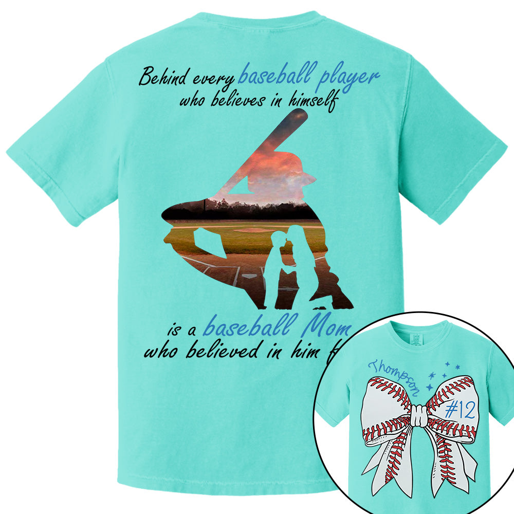 Behind Every Baseball Player Shirt - Personalized Shirt For Baseball Family A2110