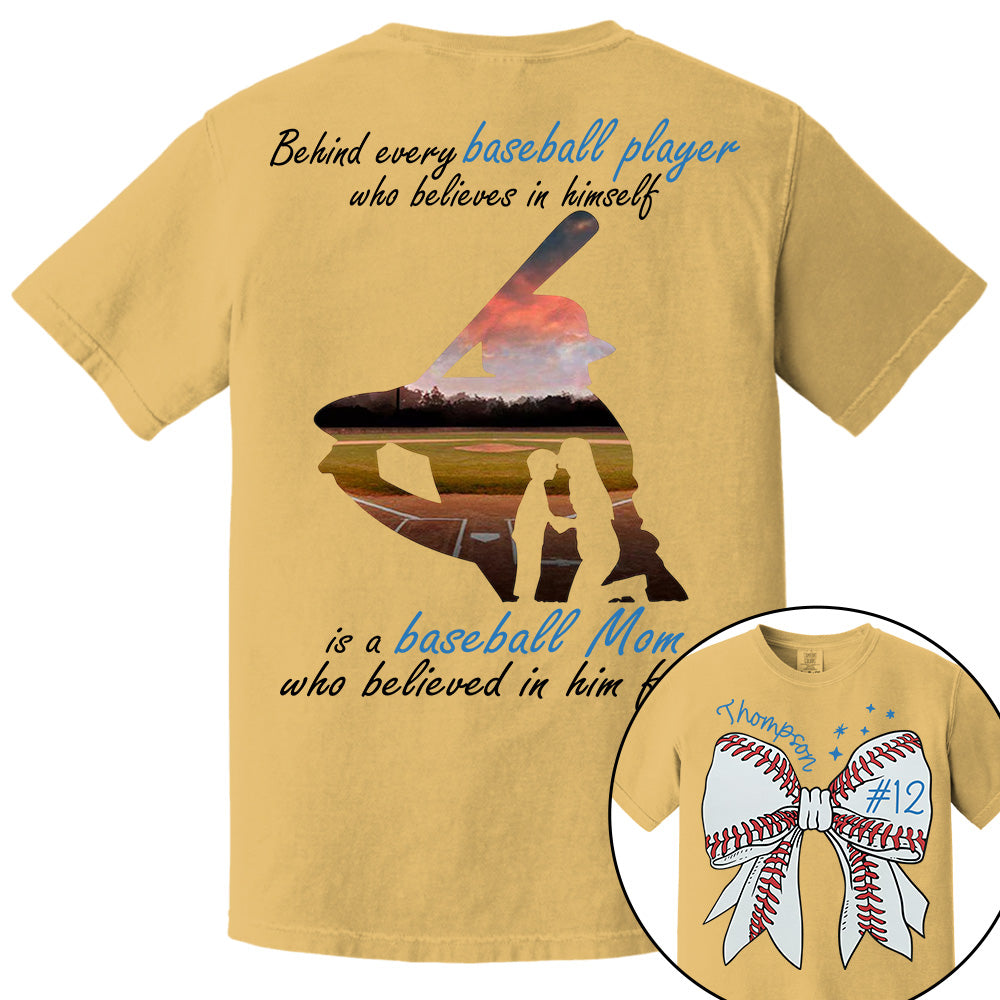 Behind Every Baseball Player Shirt - Personalized Shirt For Baseball Family A2110