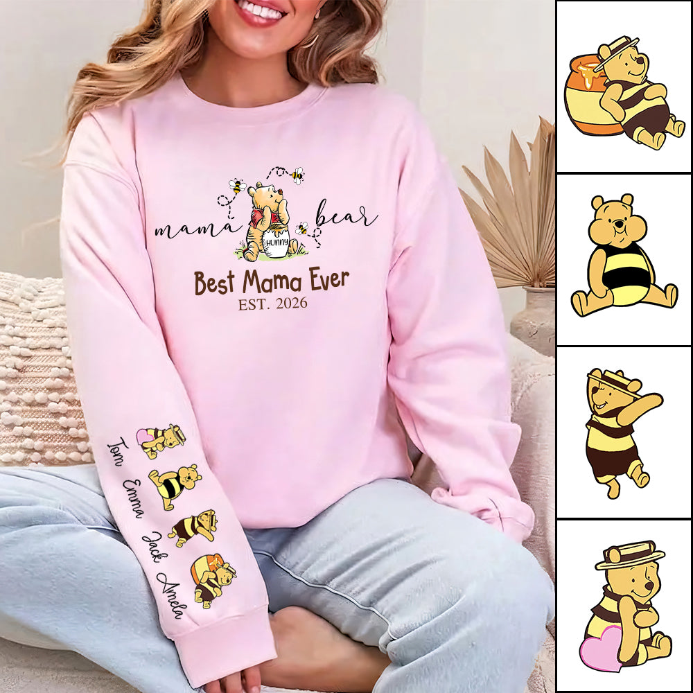 Mama Bear Best Mama Ever,  Personalized Sweatshirt Mama Bear, Grandma Bear, Gifts For Mom, Gift For Grandma, Gifts For Mother's Day MI209