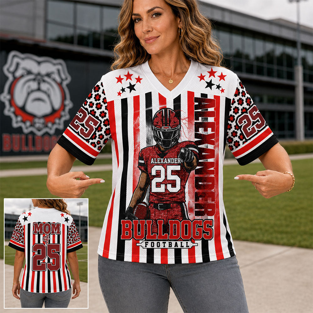 Personalized Football Player Clipart Shirt, Custom Team Name Football Gameday, Gift For Football Lovers MI209 Nh00