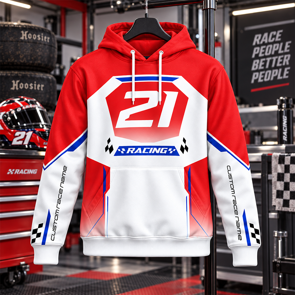 Custom Photo Race Car Hoodie Shirt - Personalized Hoodie Shirt For Racing Fan A2110 Hv01