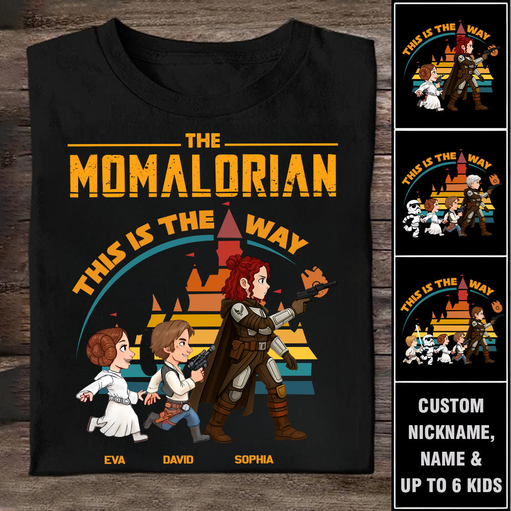 The Momalorian This Is The Way - Personalized Shirt Gift For Mom Pt99