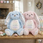 Personalized Easter Bunny Affirmations Soft Toy, Custom Name I Am Kind Smart Brave Plush, Kids Positive Gift, Toddler Easter Basket Stuffer Pt99