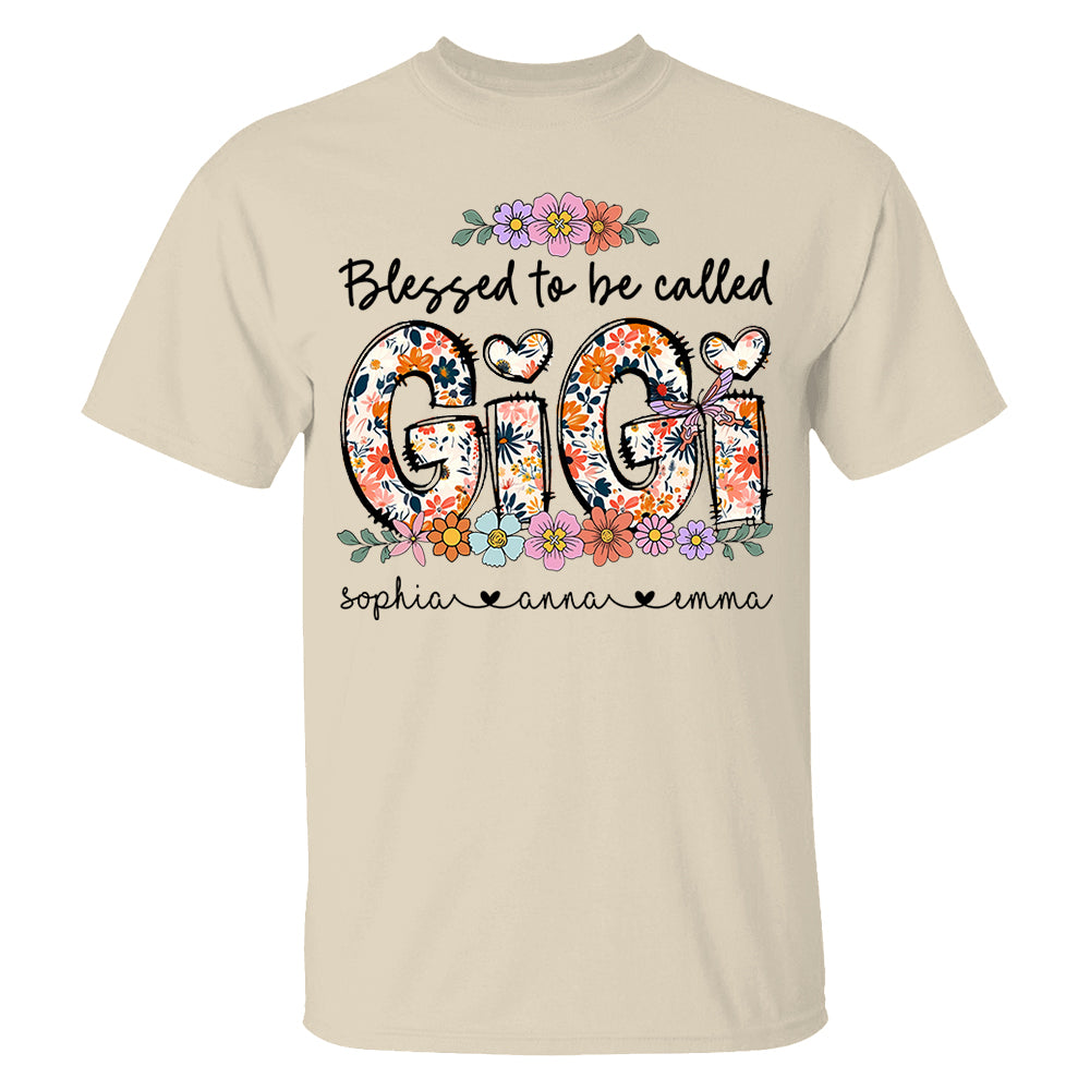 Personalized Blessed To Be Called NaNa, Custom Nickname And Grandkids T1807 Do99
