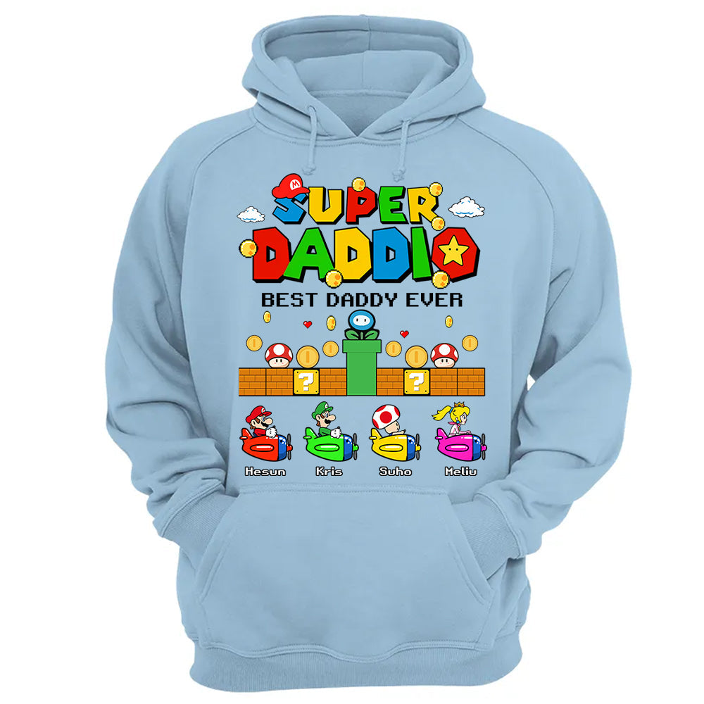 Custom Super Daddio, It's A Me Daddy, Father's Day Gift L0411 T24