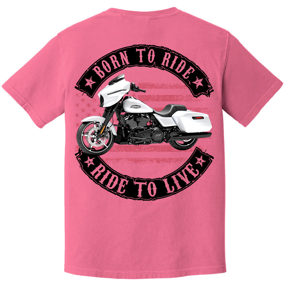 Born To Ride - Ride To Live - Personalized Upload Vehicle Photo For Biker A2110 VH01
