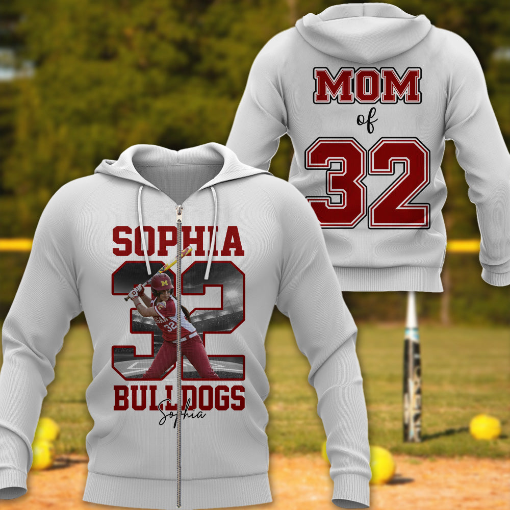 Personalized Softball Shirt Custom Your Photo Gift For Softball Mom Grandma Sport Family T1807
