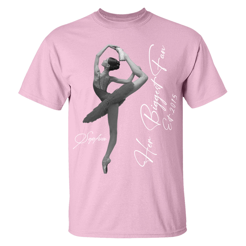 Her Biggest Fan - Washed Tee Retro Bootleg Shirt - Personalized Dance Shirt Gift For Dance Lovers T1807 Li29
