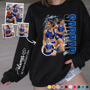 Custom Photo Running Player Shirt - Personalized Team Name & Name Bootleg Shirt T1807 Pt99