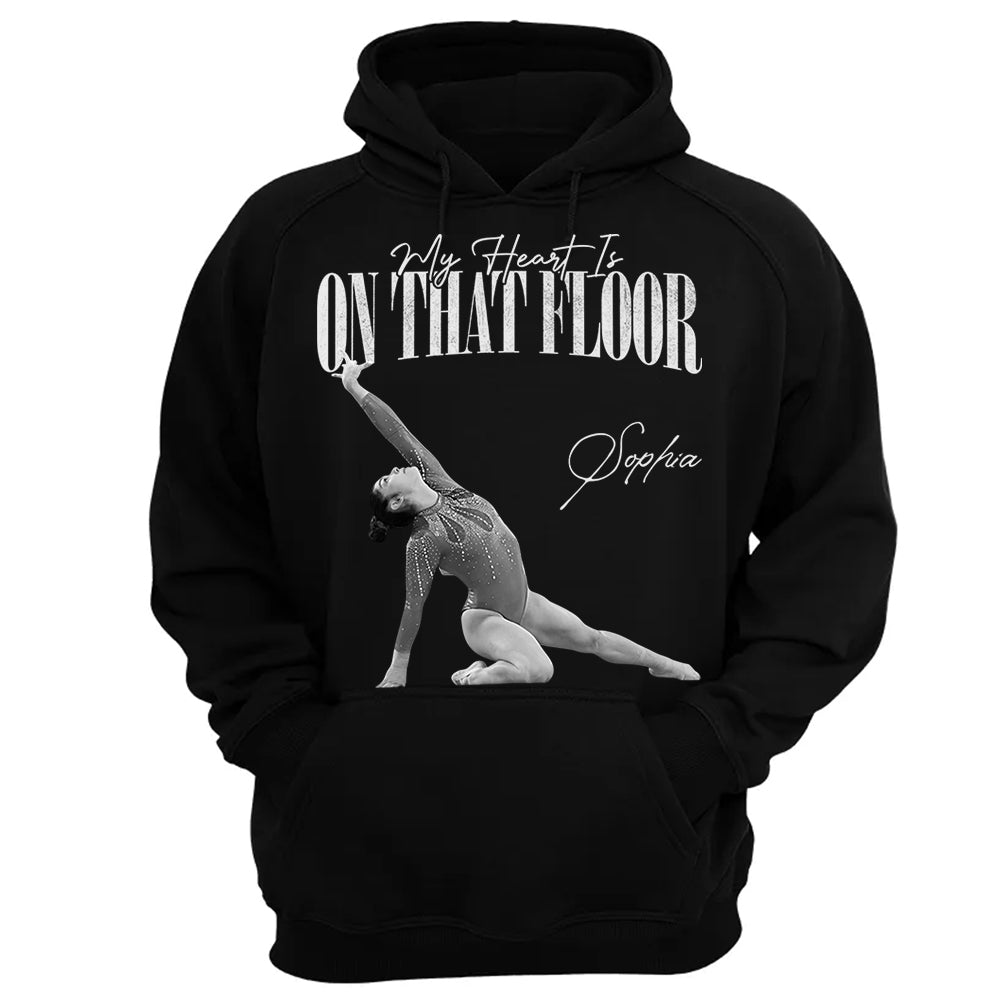 My Heart Is On That Floor - Washed Tee Retro Bootleg Shirt For Gymnast A2110 Li29