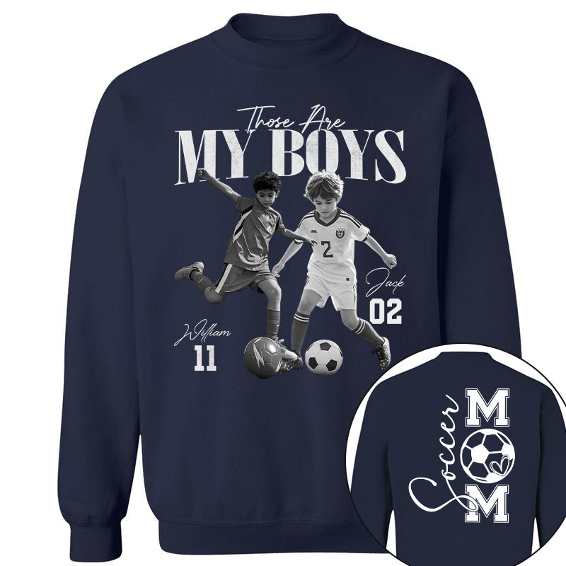 Those Are My Boys – Custom Soccer Shirts with Team Name & Numbers, Retro Washed Tee Na02 Pt99