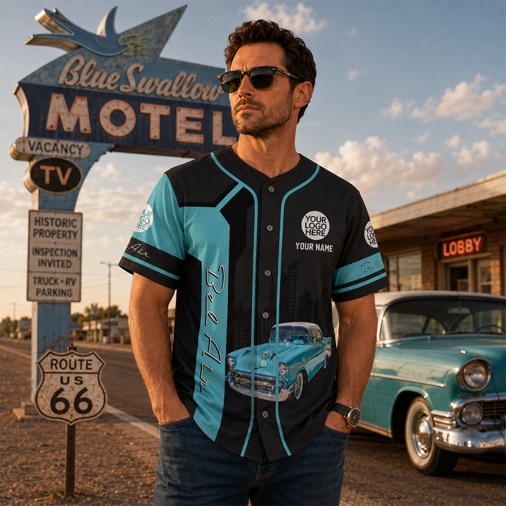 This Is How I Roll - Personalized Classic Car Photo Baseball Jersey A2110 Hv01