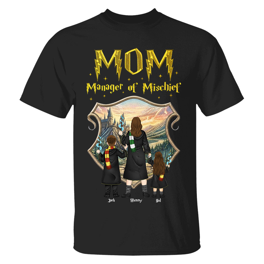 Customized Manager Of Mischief Mom Shirt, Gift For Mother's Day L0411