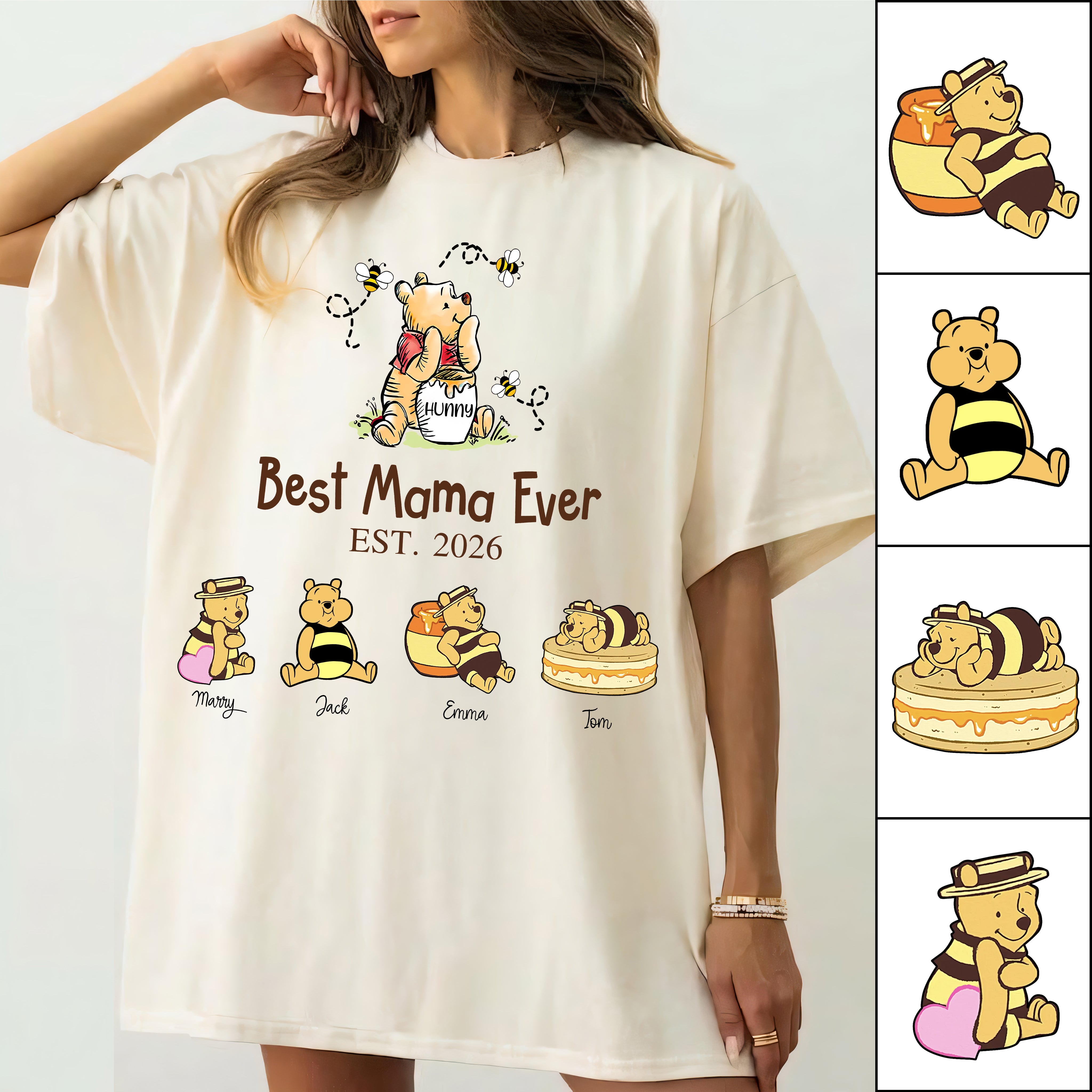 Mama Bear Best Mama Ever,  Mama Est, Personalized Sweatshirt Mama Bear, Grandma Bear, Gifts For Mom, Gift For Grandma, Gifts For Mother's Day