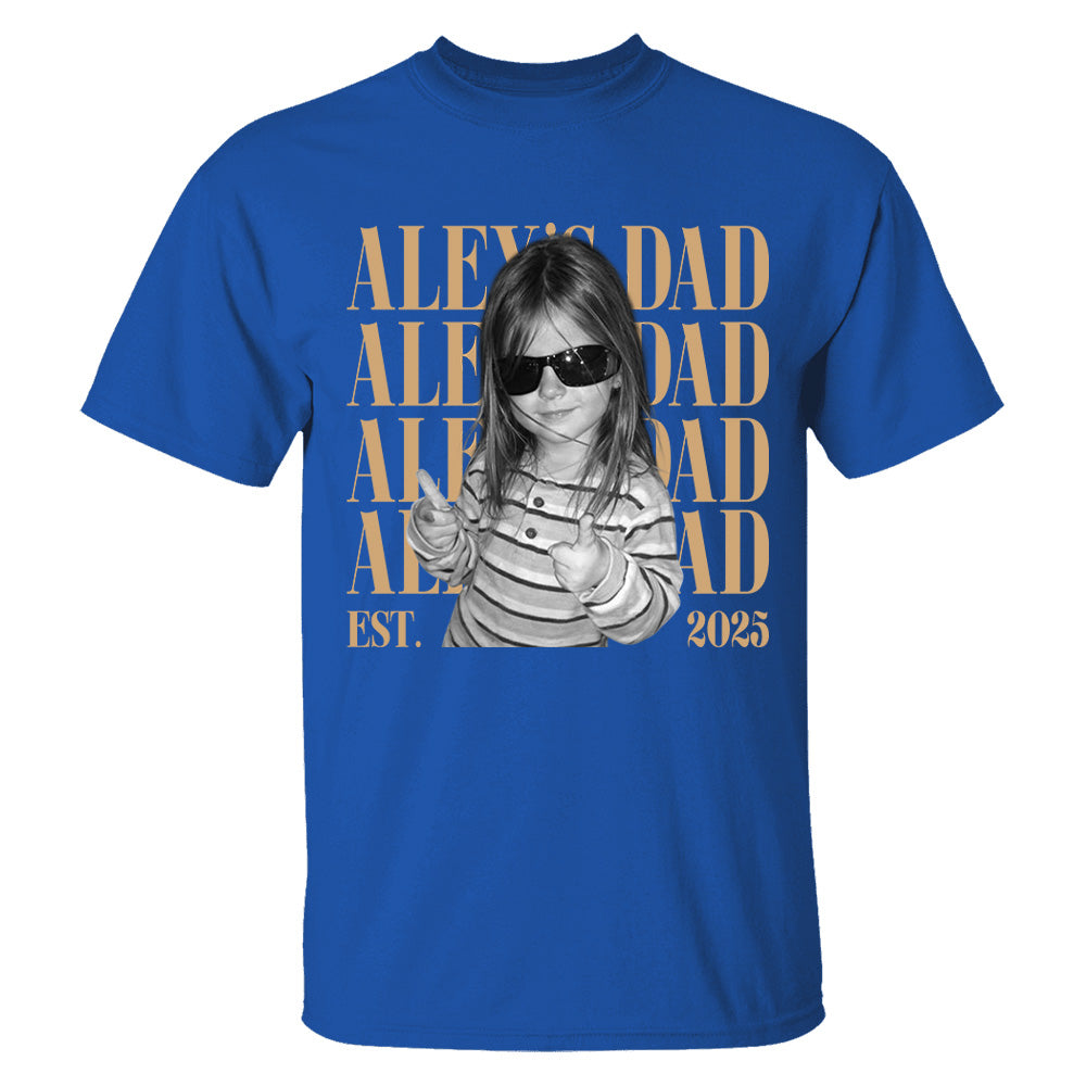 Classic Custom Dad Vintage Photo Shirt: Personalized Fathers Day Shirt With Kids Photo, Funny Dad Shirt, Best Dad Ever Shirt, New Dad Gift T24